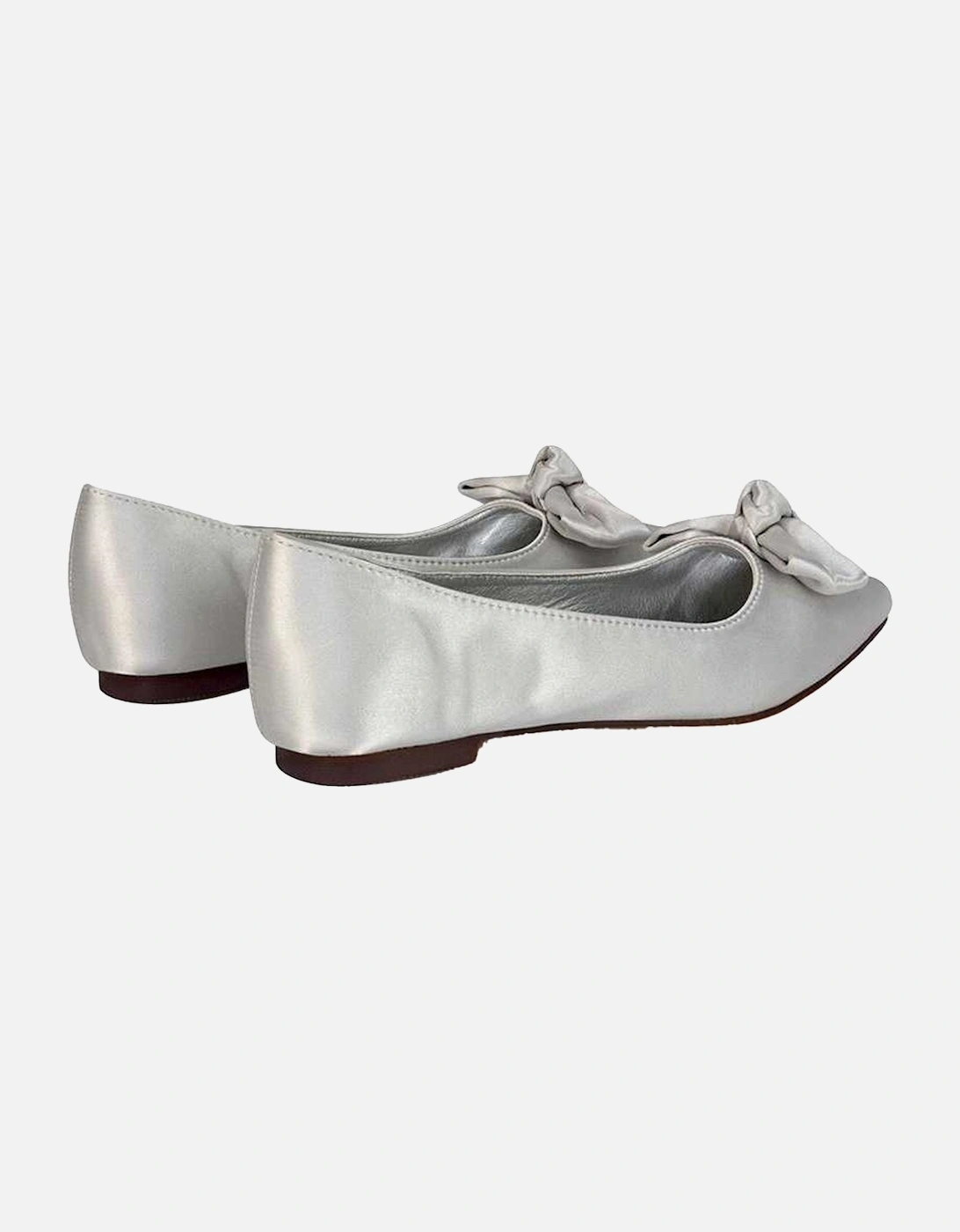 Womens/Ladies Cally Bow Pointed Ballerina Flats