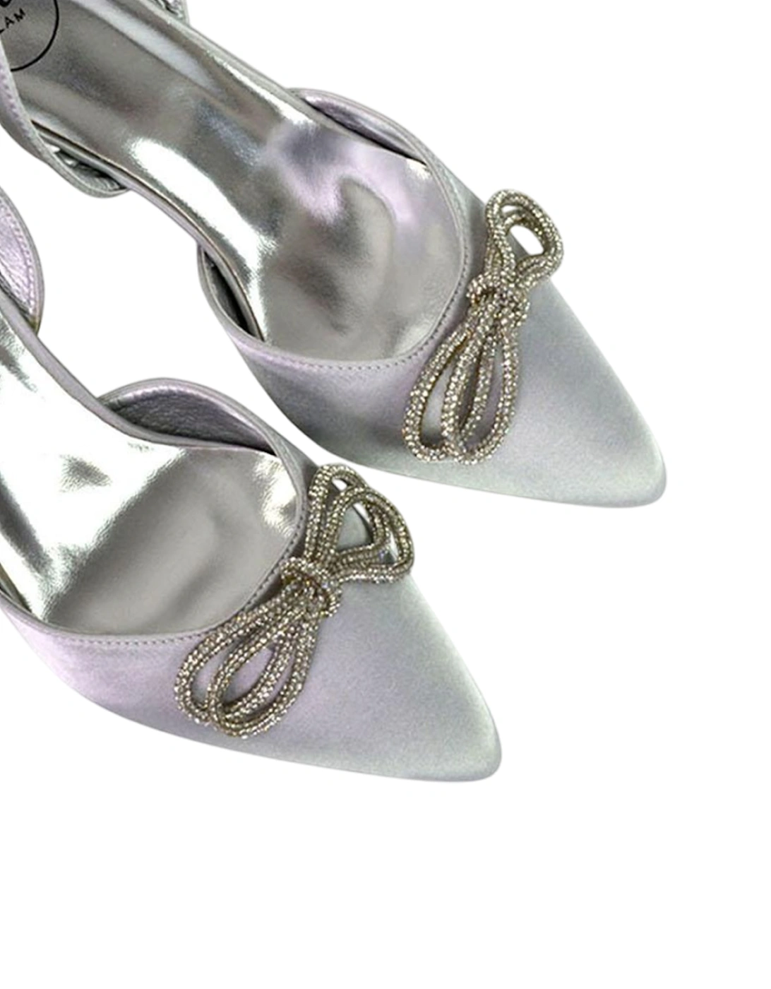 Womens/Ladies Marinah Bow Diamante Stiletto Heel Court Shoes