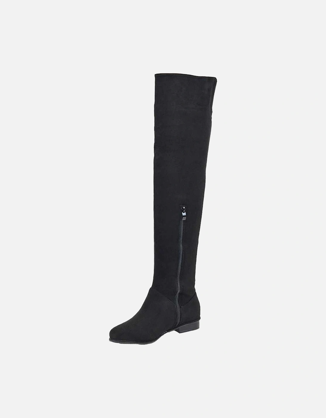 Womens/Ladies Ivy Low Block Heel Thigh-High Boots