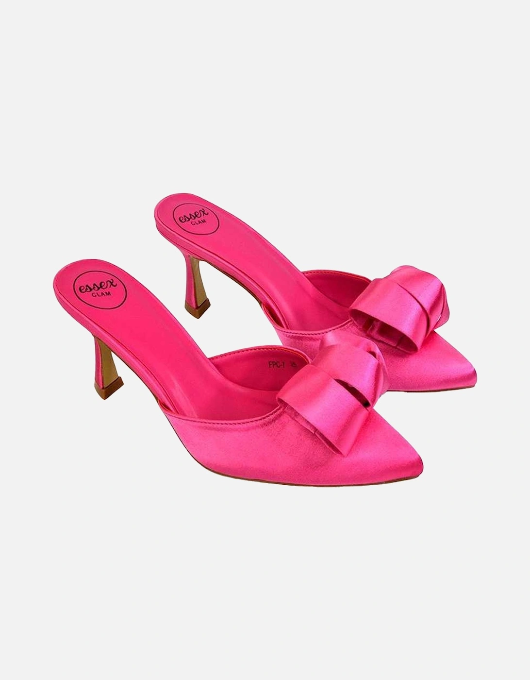 Womens/Ladies Keri Pointed Mid Stiletto Mules