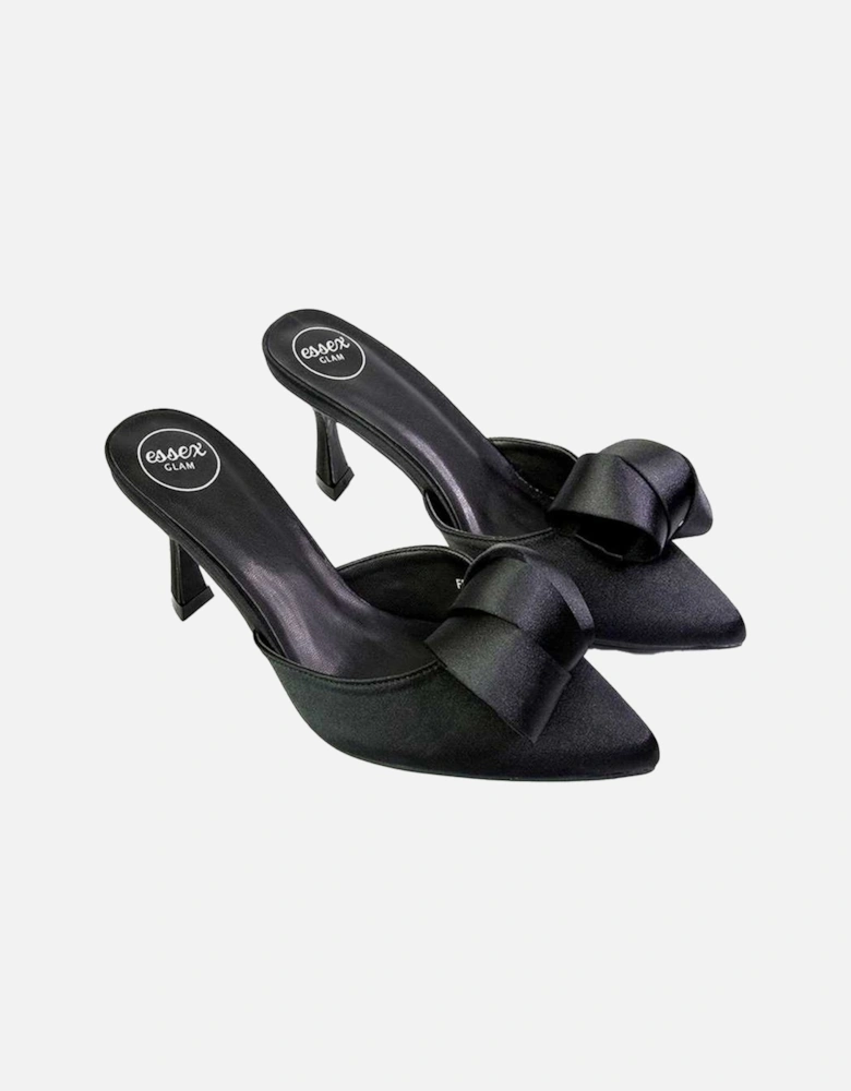 Womens/Ladies Keri Pointed Mid Stiletto Mules