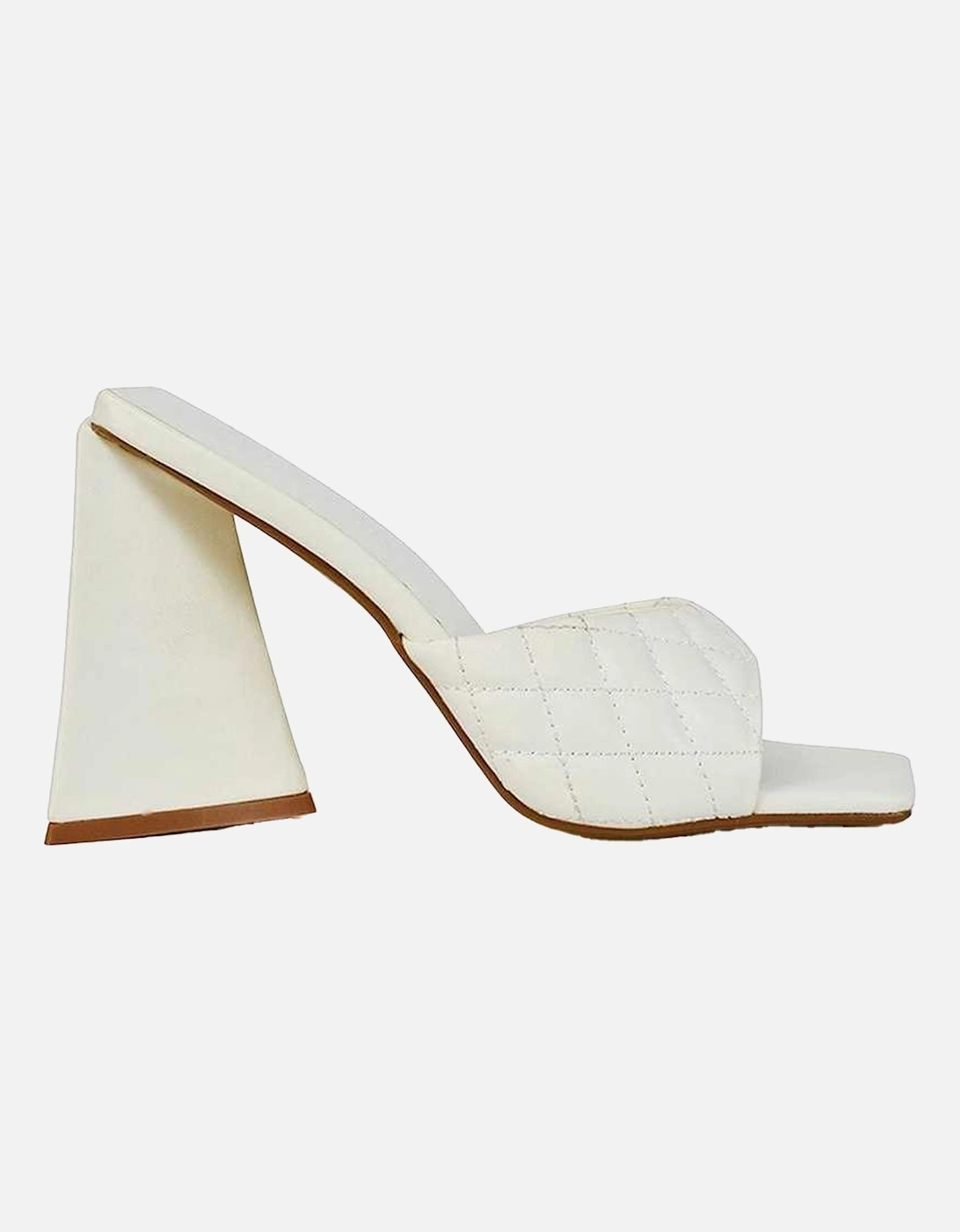 Womens/Ladies Maylin Quilted Sculptured Heel High Heels, 6 of 5