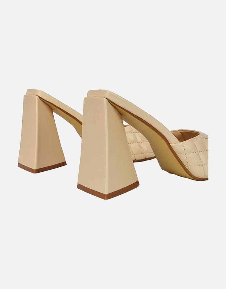 Womens/Ladies Maylin Quilted Sculptured Heel High Heels