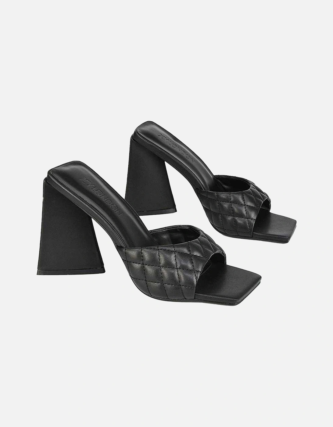 Womens/Ladies Maylin Quilted Sculptured Heel High Heels