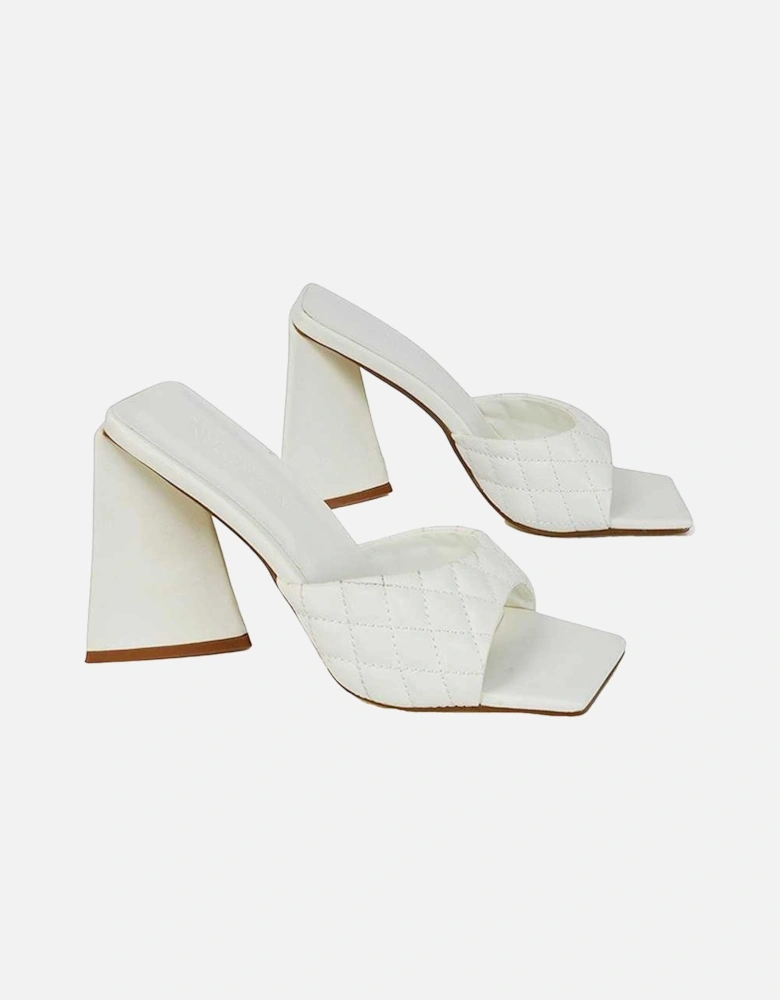 Womens/Ladies Maylin Quilted Sculptured Heel High Heels