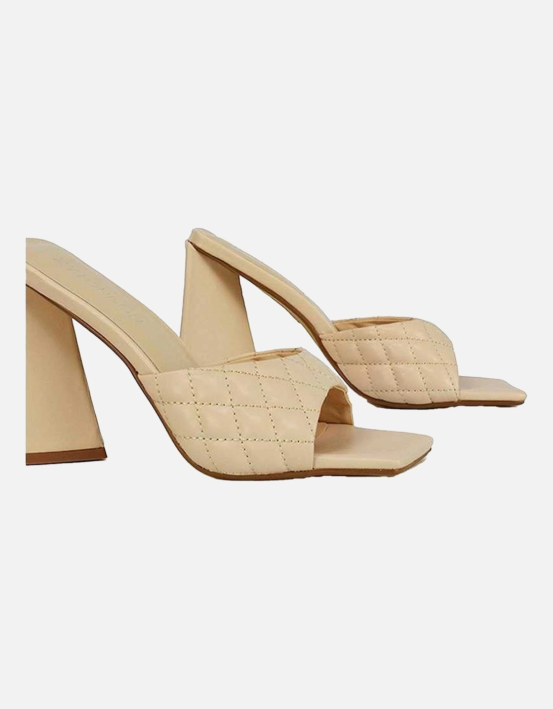 Womens/Ladies Maylin Quilted Sculptured Heel High Heels