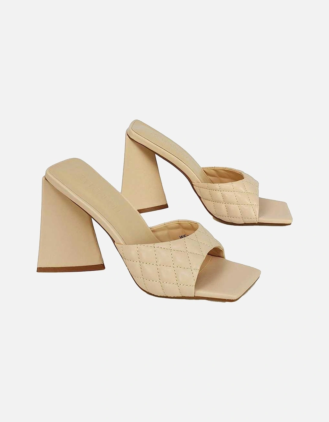 Womens/Ladies Maylin Quilted Sculptured Heel High Heels