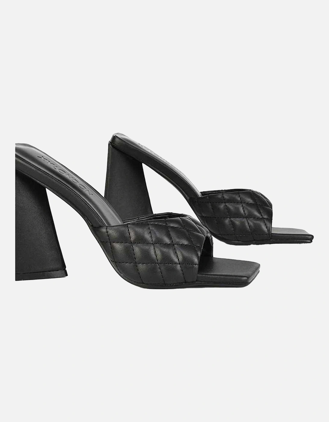 Womens/Ladies Maylin Quilted Sculptured Heel High Heels