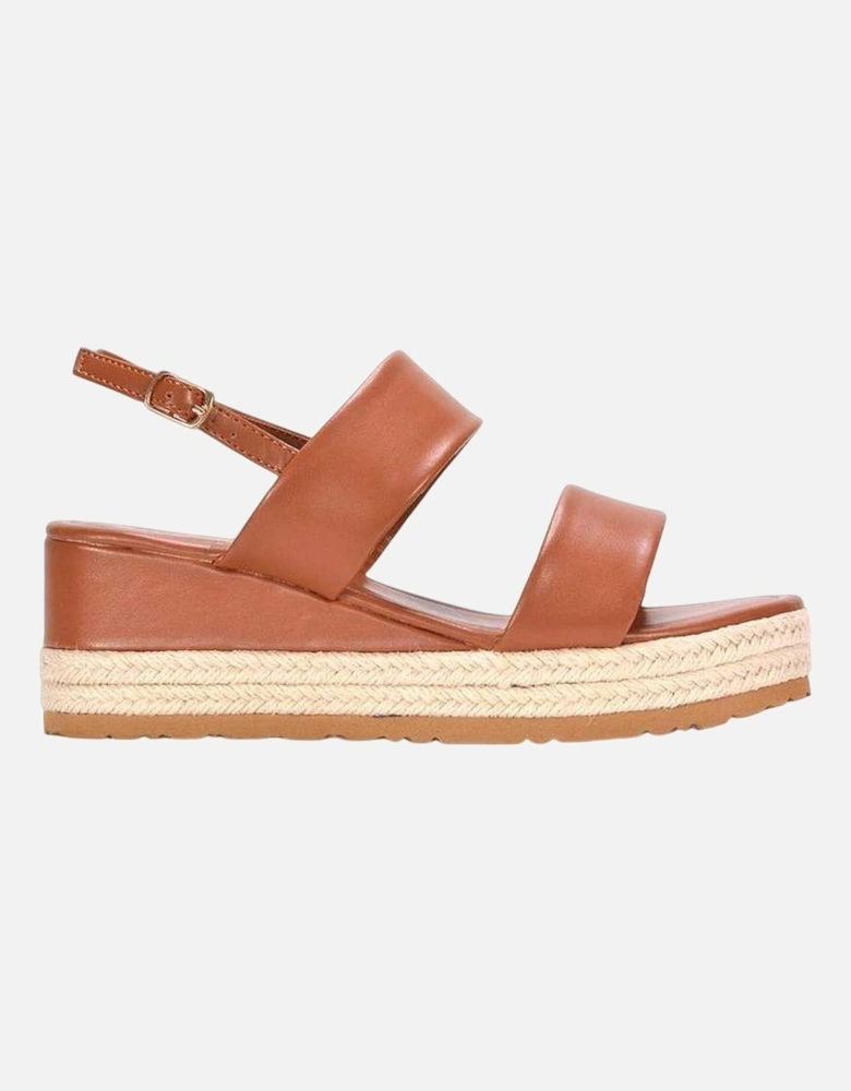 Womens/Ladies Ally Sling Back Low Heel Wedge Sandals