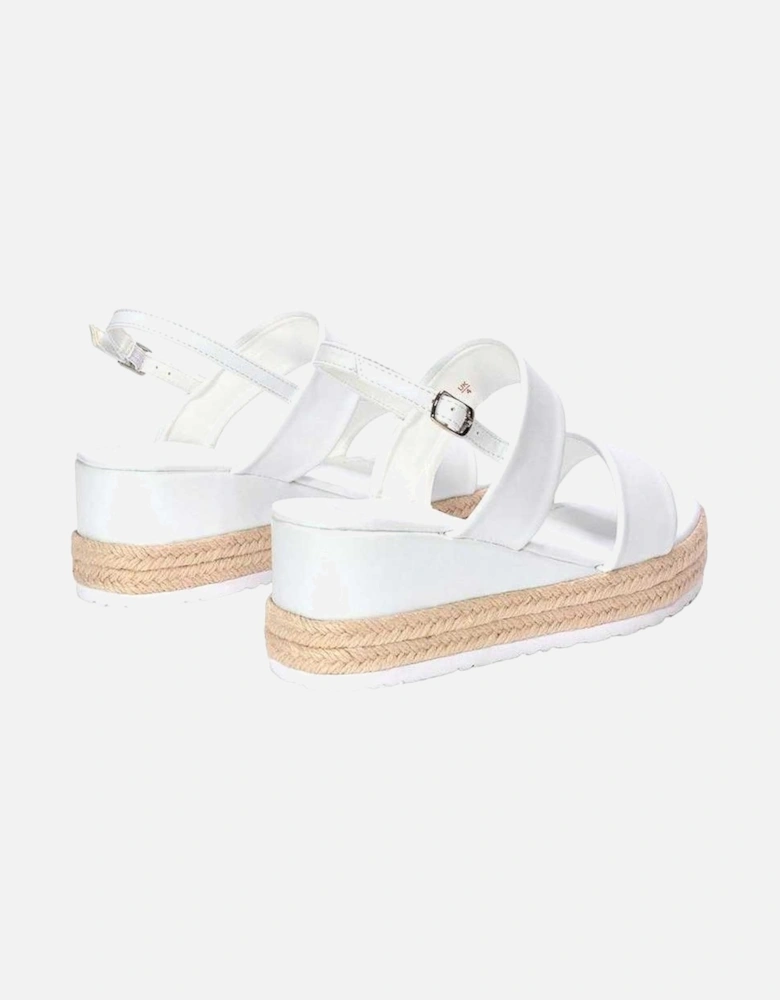 Womens/Ladies Ally Sling Back Low Heel Wedge Sandals