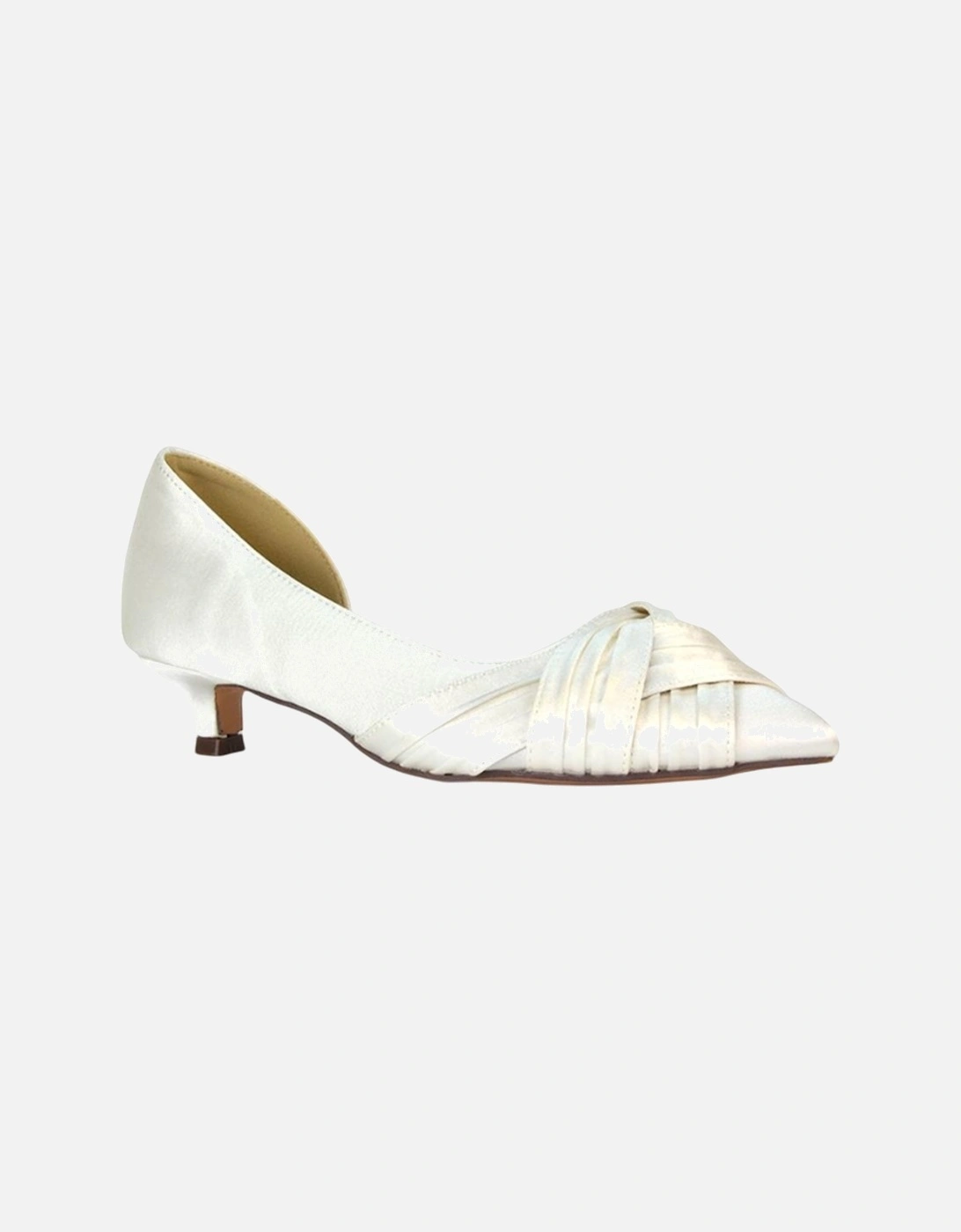 Womens/Ladies Freya Pointed Low Kitten Heel Pumps