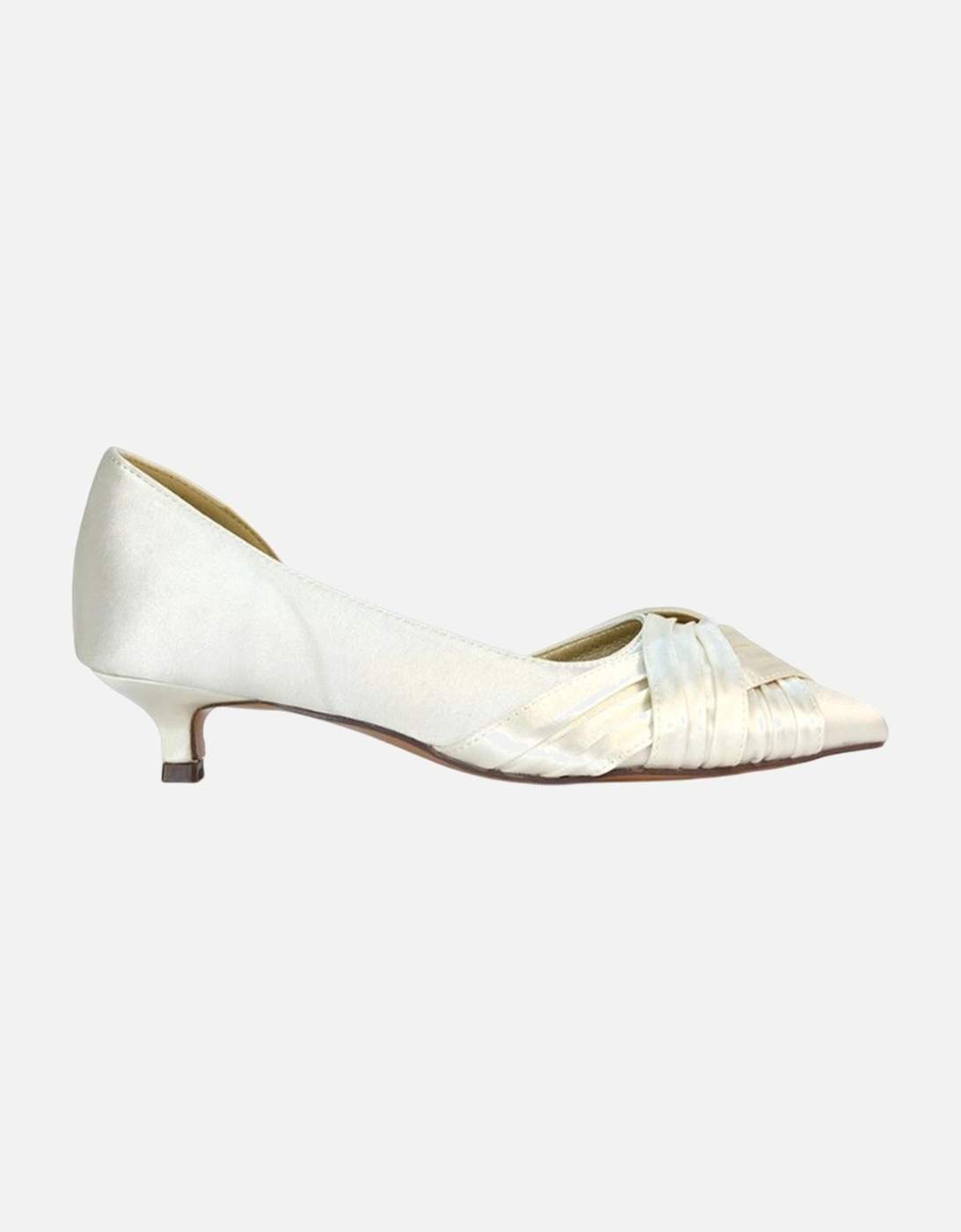 Womens/Ladies Freya Pointed Low Kitten Heel Pumps