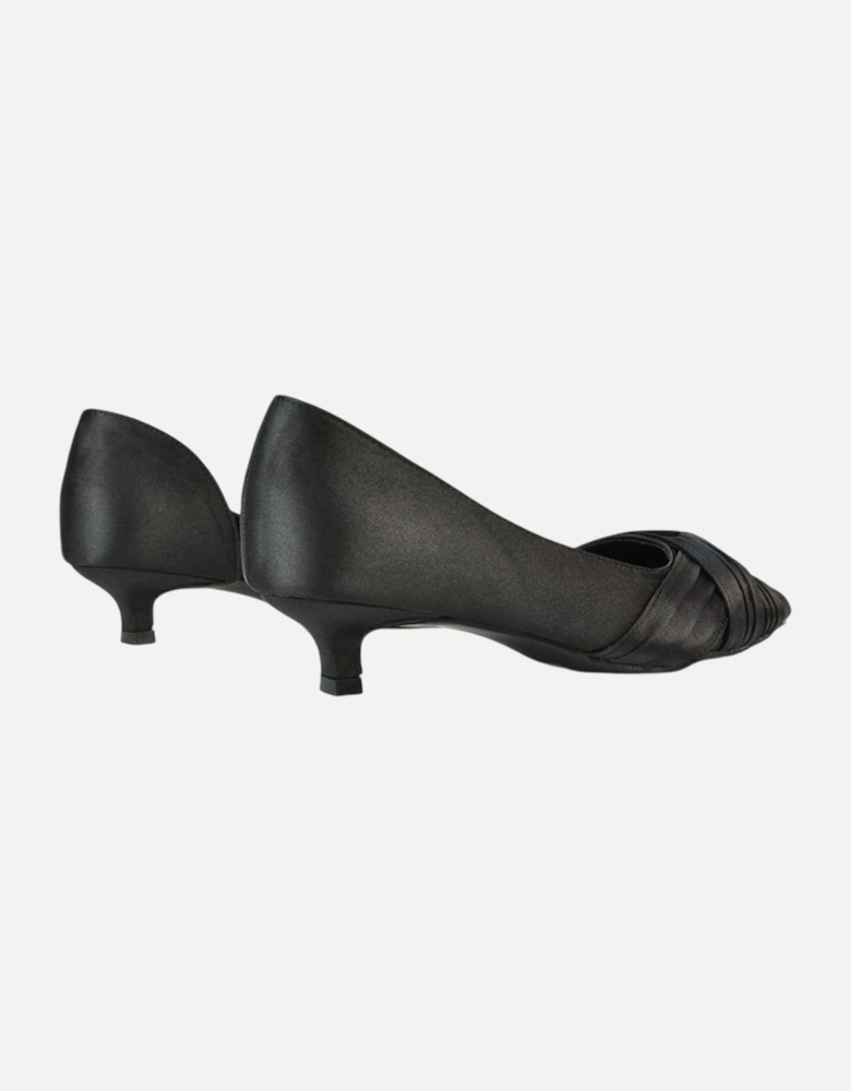 Womens/Ladies Freya Pointed Low Kitten Heel Pumps