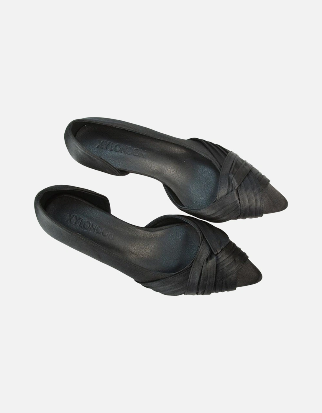 Womens/Ladies Freya Pointed Low Kitten Heel Pumps