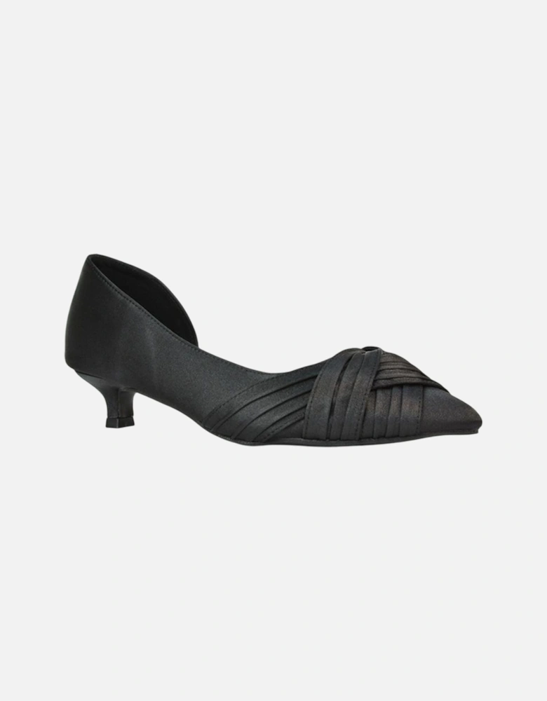 Womens/Ladies Freya Pointed Low Kitten Heel Pumps