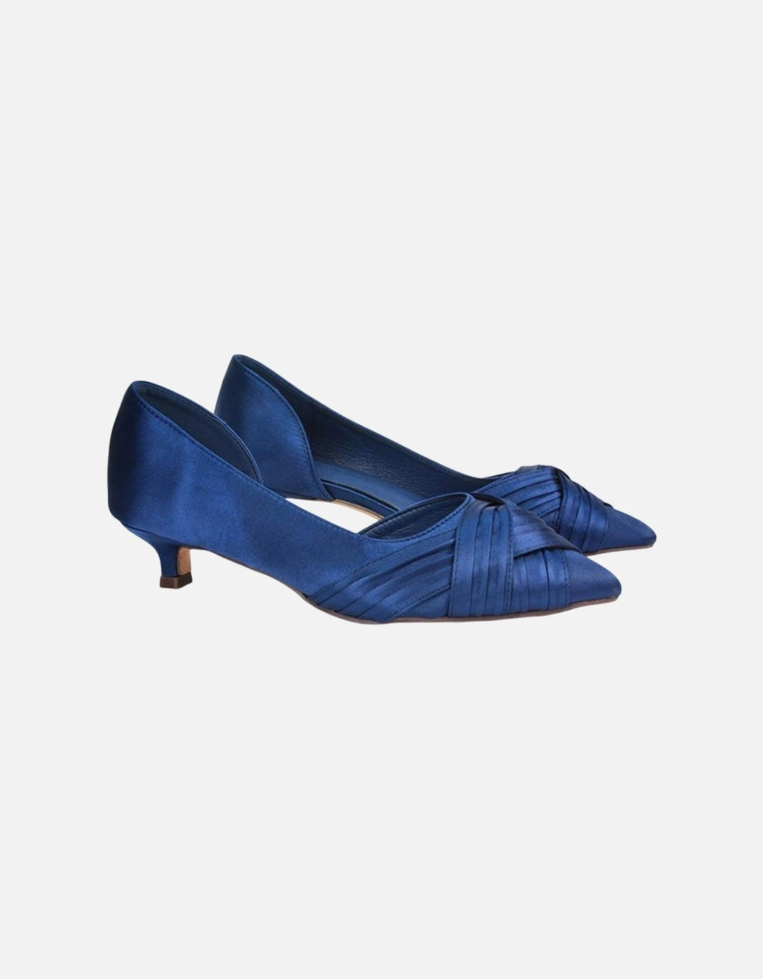 Womens/Ladies Freya Pointed Low Kitten Heel Pumps