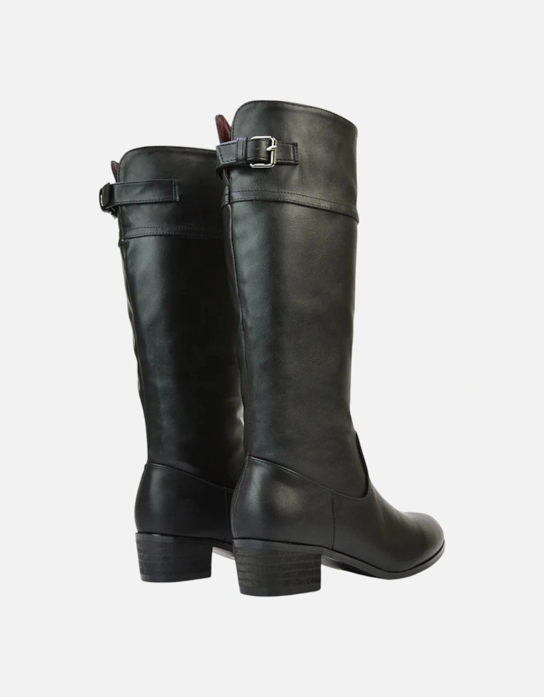 Womens/Ladies Caiden Knee-High Low Block Heel Western Boots