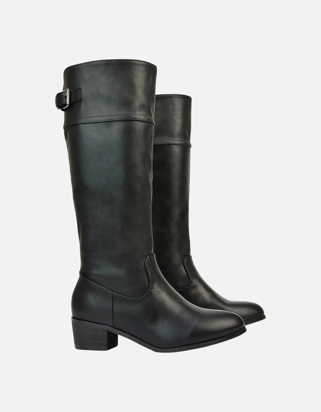 Womens/Ladies Caiden Knee-High Low Block Heel Western Boots