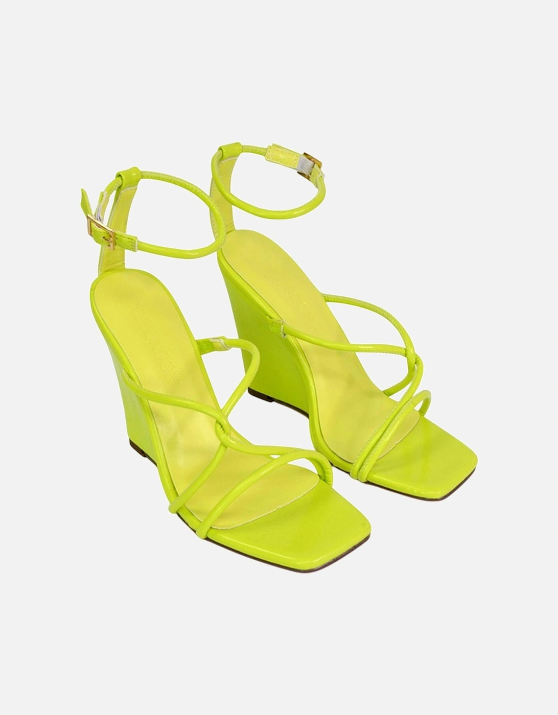 Womens/Ladies Ankle Strap Wedge Sandals, 6 of 5