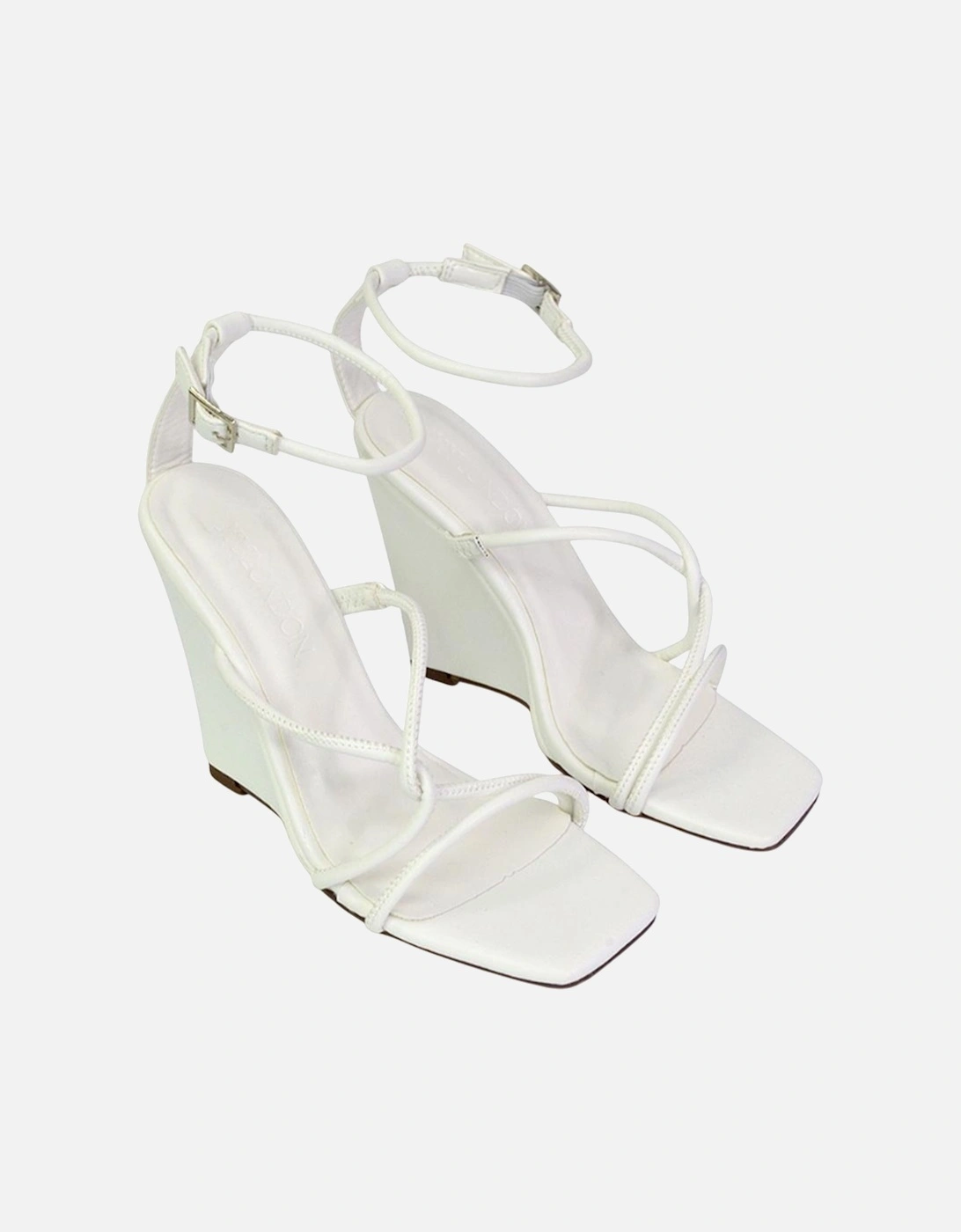 Womens/Ladies Ankle Strap Wedge Sandals, 6 of 5