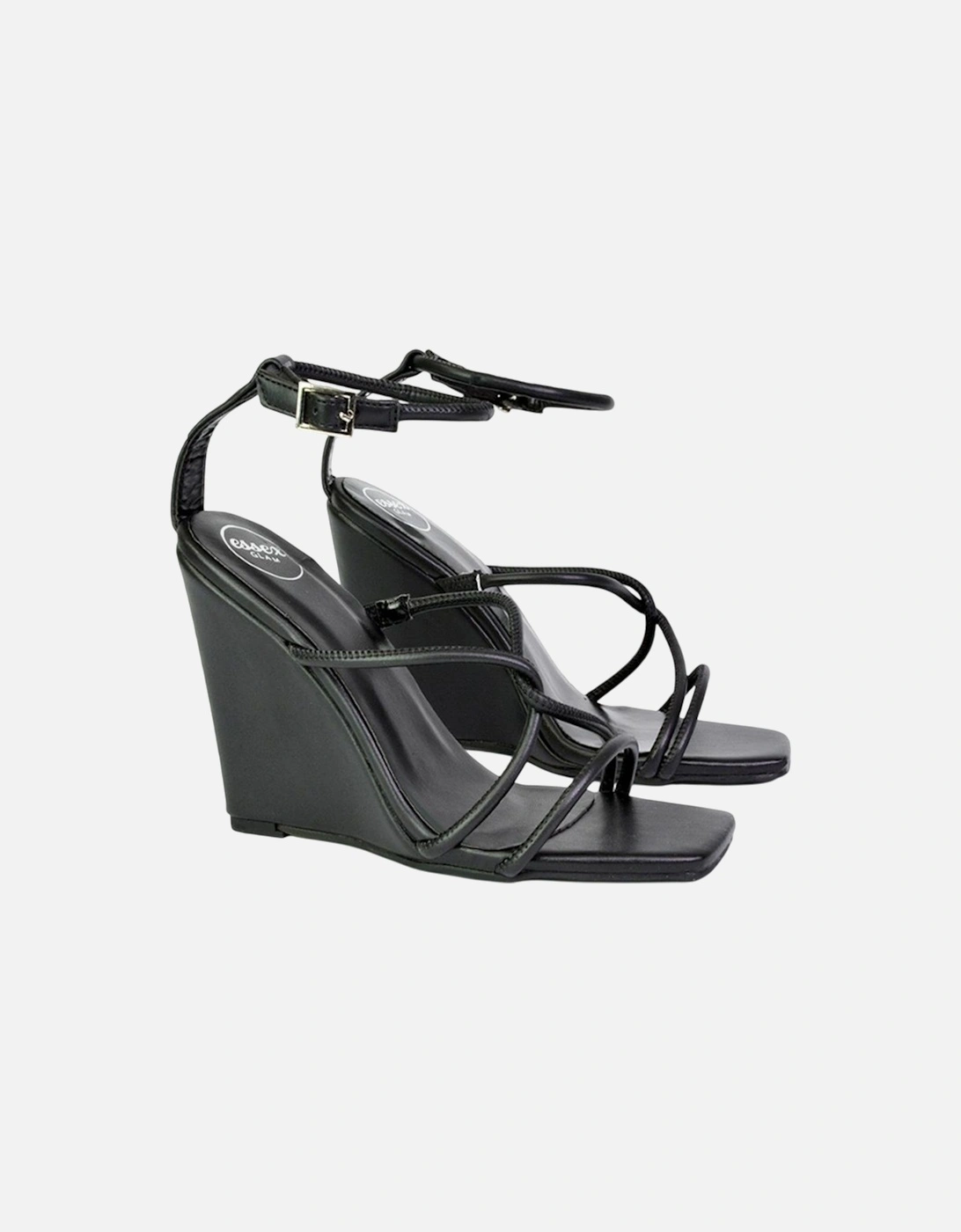 Womens/Ladies Ankle Strap Wedge Sandals