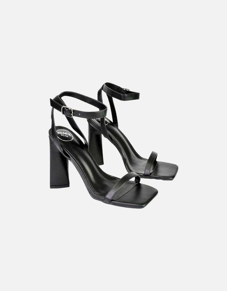 Womens/Ladies Max Strappy Sculptured Heel Sandals
