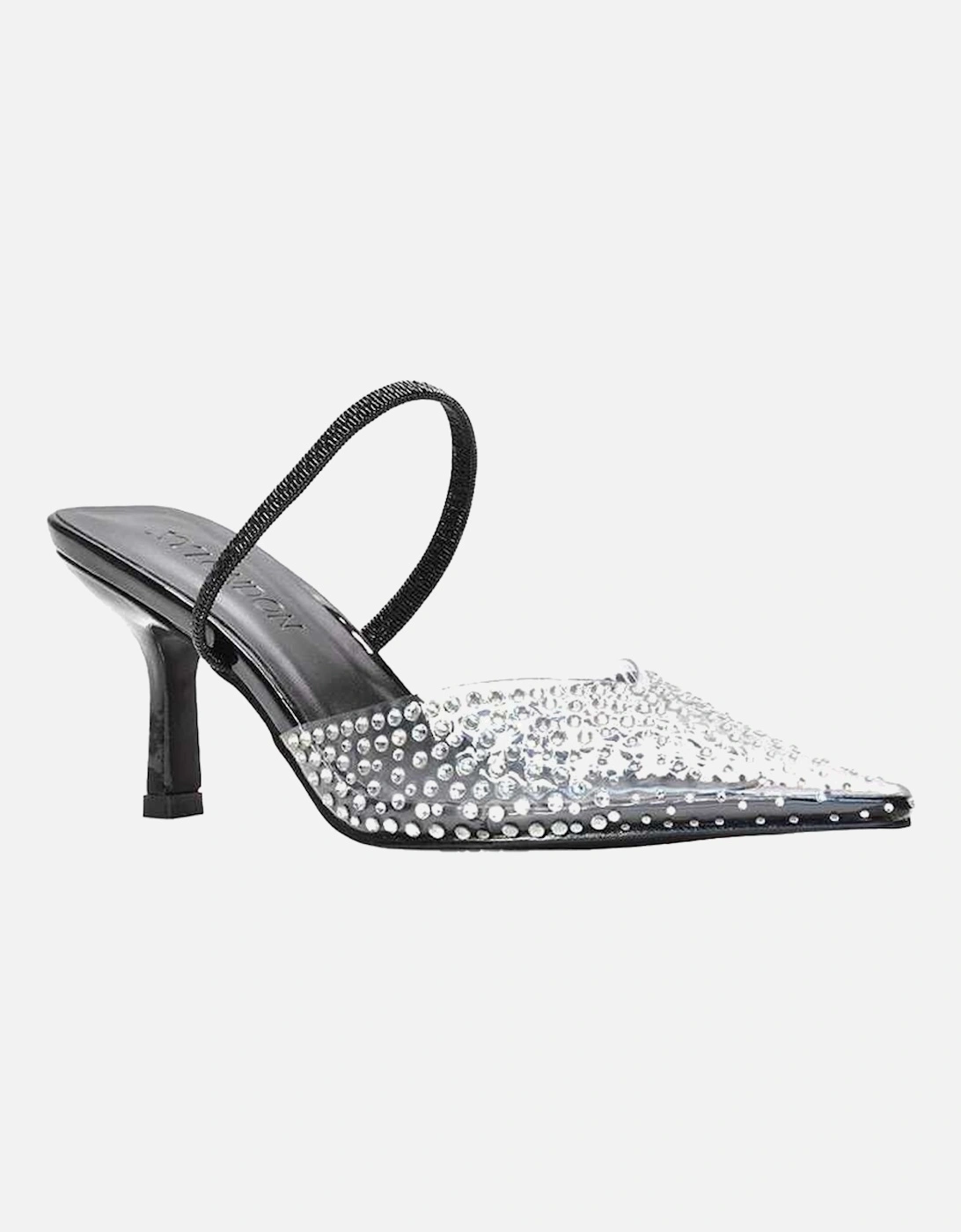 Womens/Ladies Tia Patent Perspex Court Shoes, 6 of 5