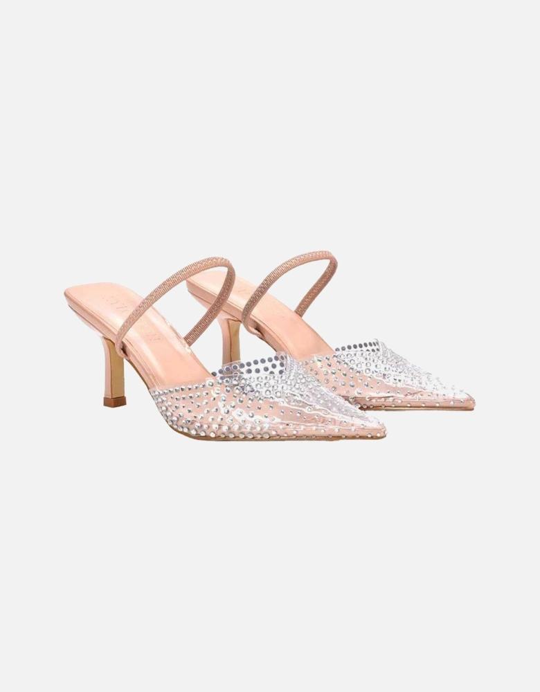 Womens/Ladies Tia Patent Perspex Court Shoes