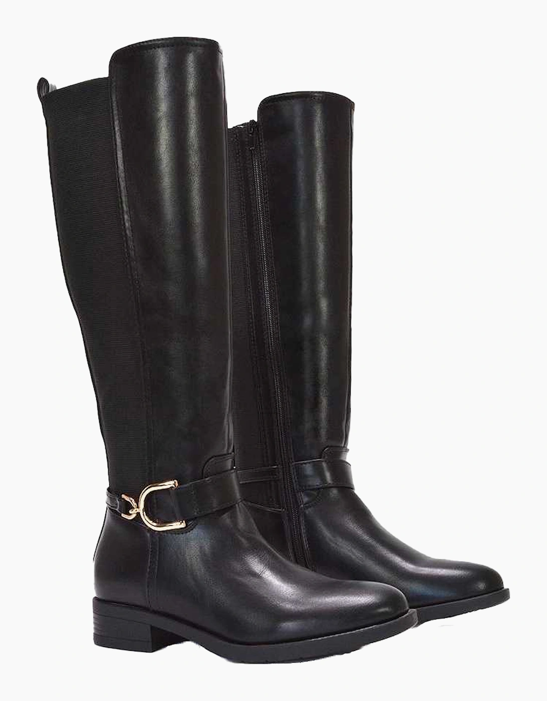 Womens/Ladies Tracey Low Heel Mid Calf Boots, 4 of 3