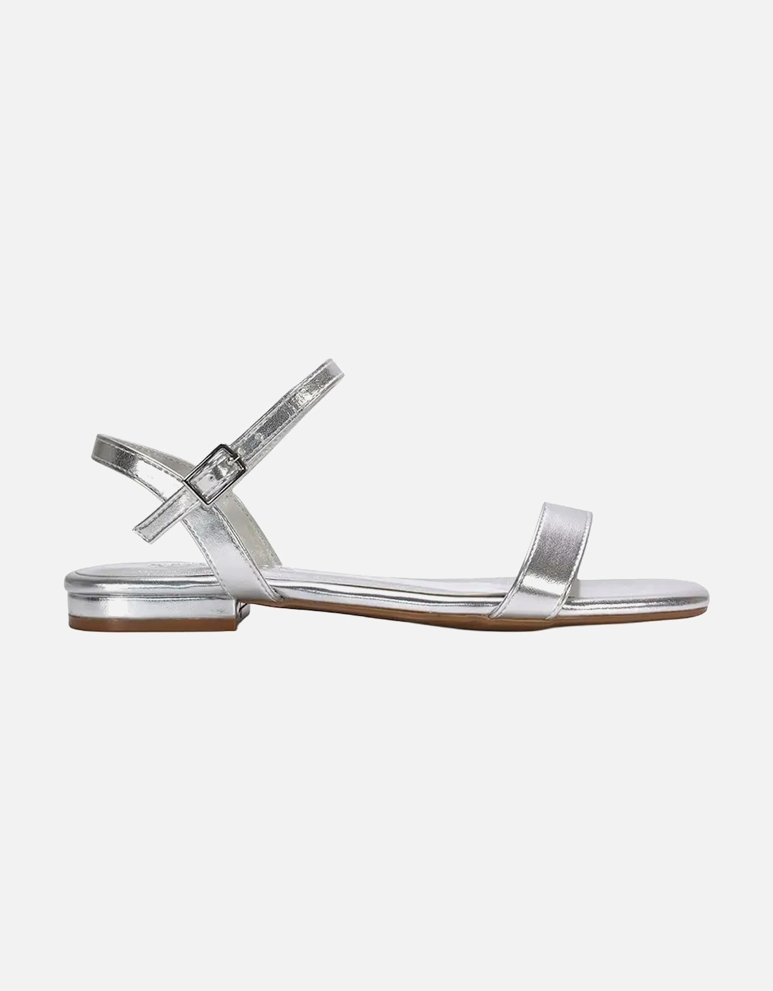 Womens/Ladies Hallie Metallic Strappy Sandals