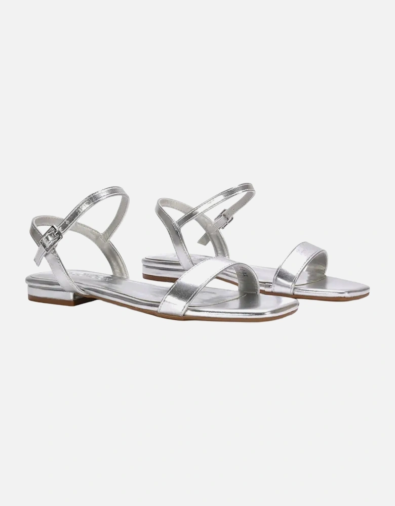 Womens/Ladies Hallie Metallic Strappy Sandals