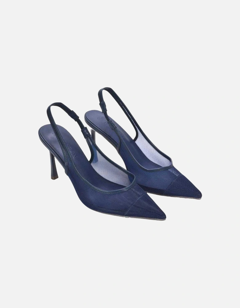 Womens/Ladies Mesh Sling Back Court Shoes