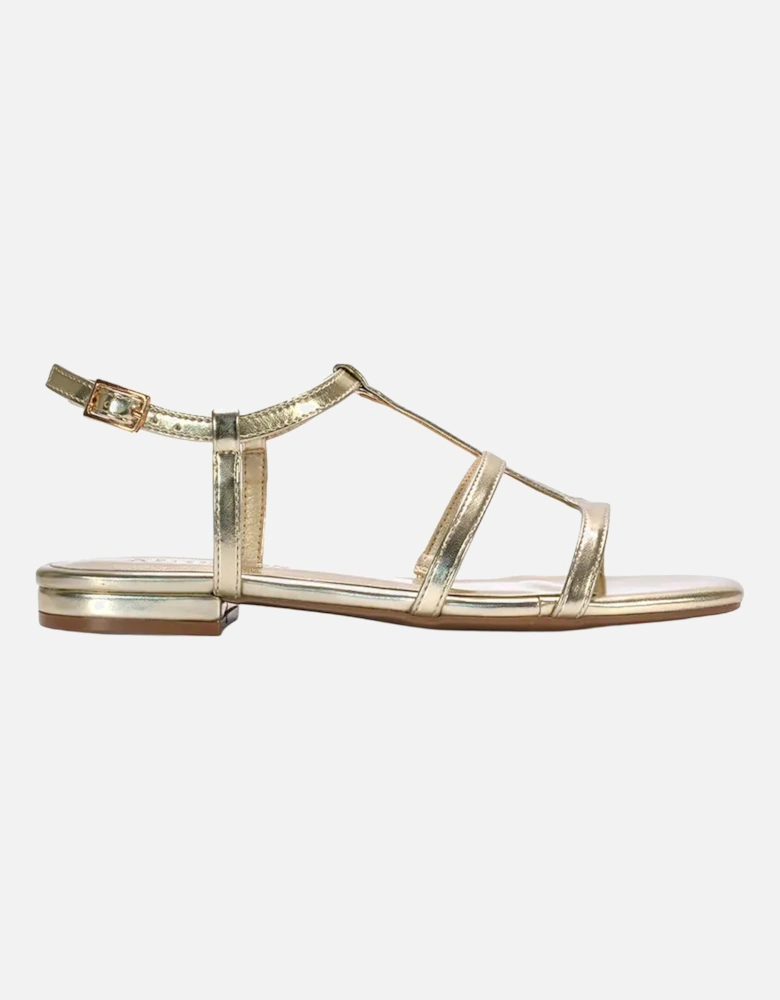Womens/Ladies Danielle Caged Metallic Strappy Sandals