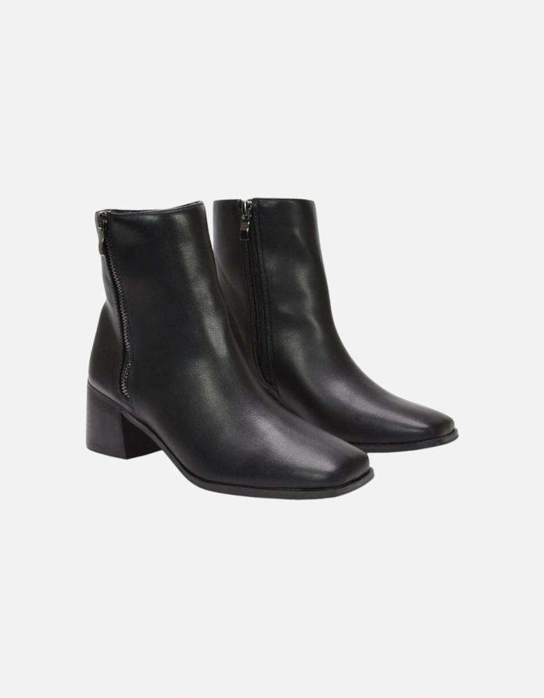 Womens/Ladies Willow Square Toe Ankle Boots