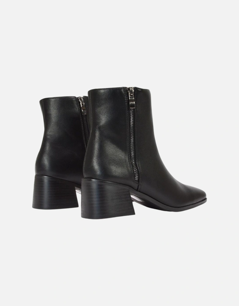 Womens/Ladies Willow Square Toe Ankle Boots