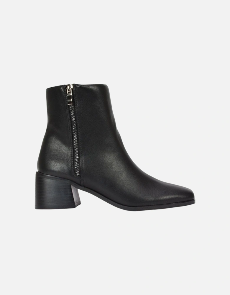 Womens/Ladies Willow Square Toe Ankle Boots