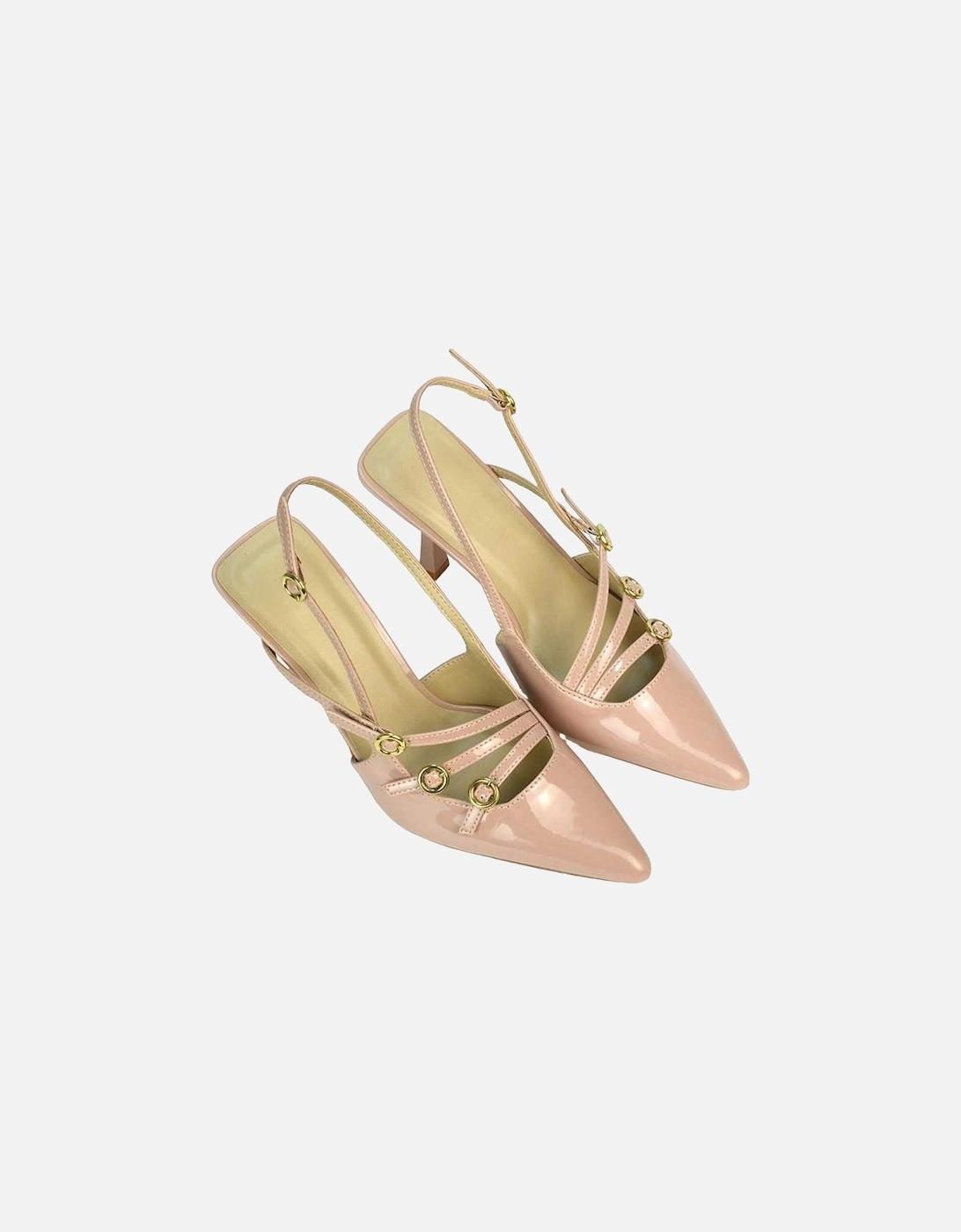 Womens/Ladies Vanessa Patent Sling Back Stiletto Heel Court Shoes