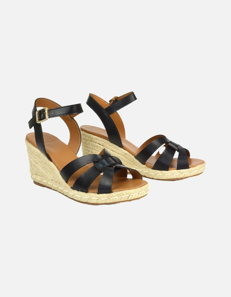 Womens/Ladies Strappy Wedge Sandals