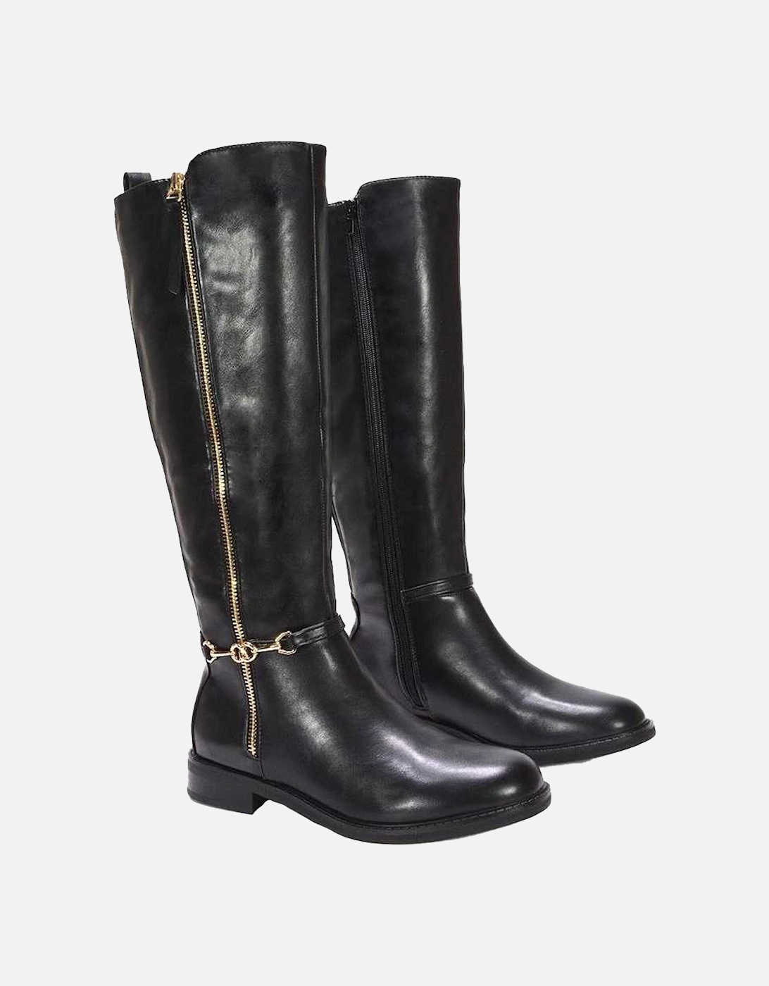 Womens/Ladies Zip Knee-High Boots