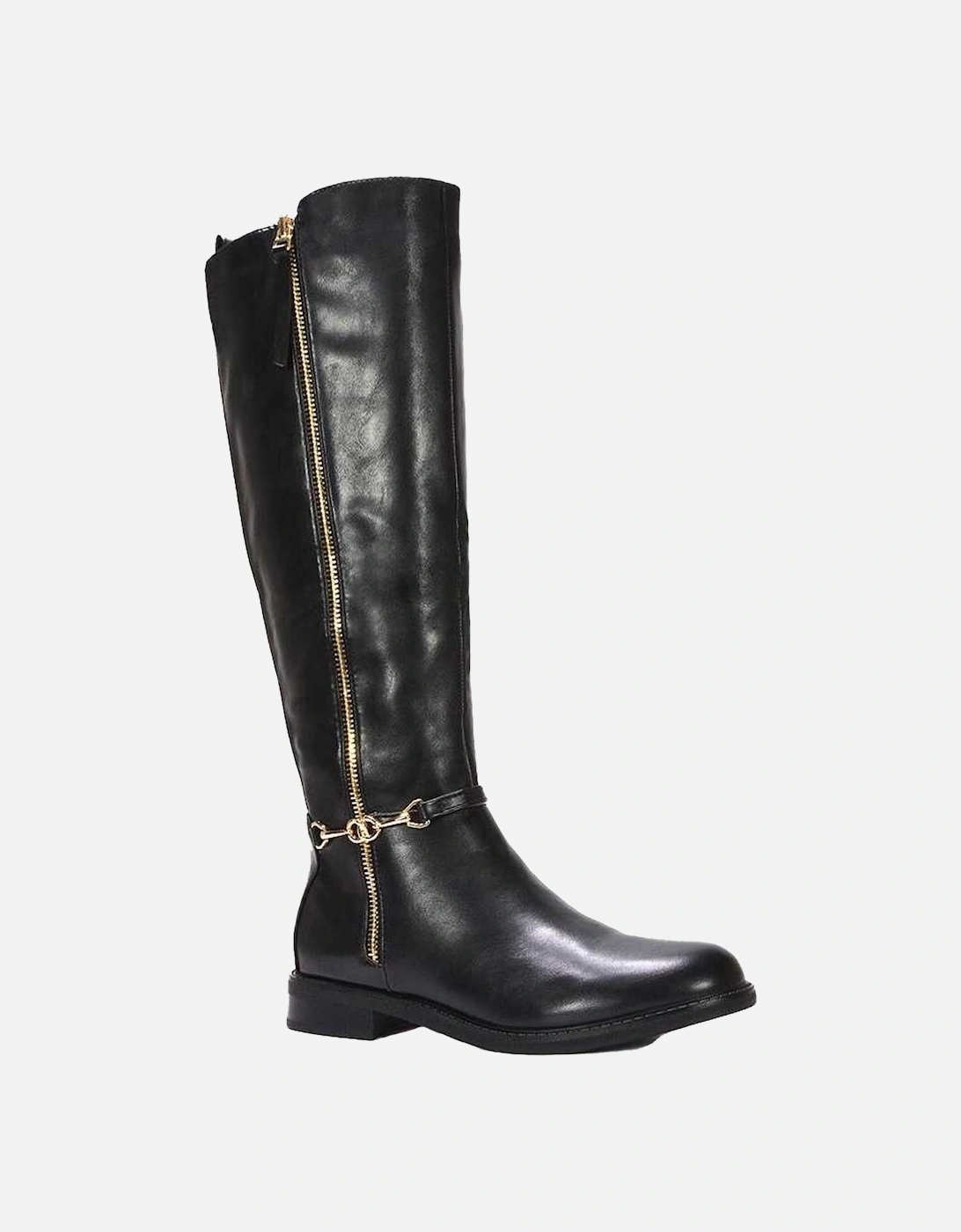 Womens/Ladies Zip Knee-High Boots, 5 of 4