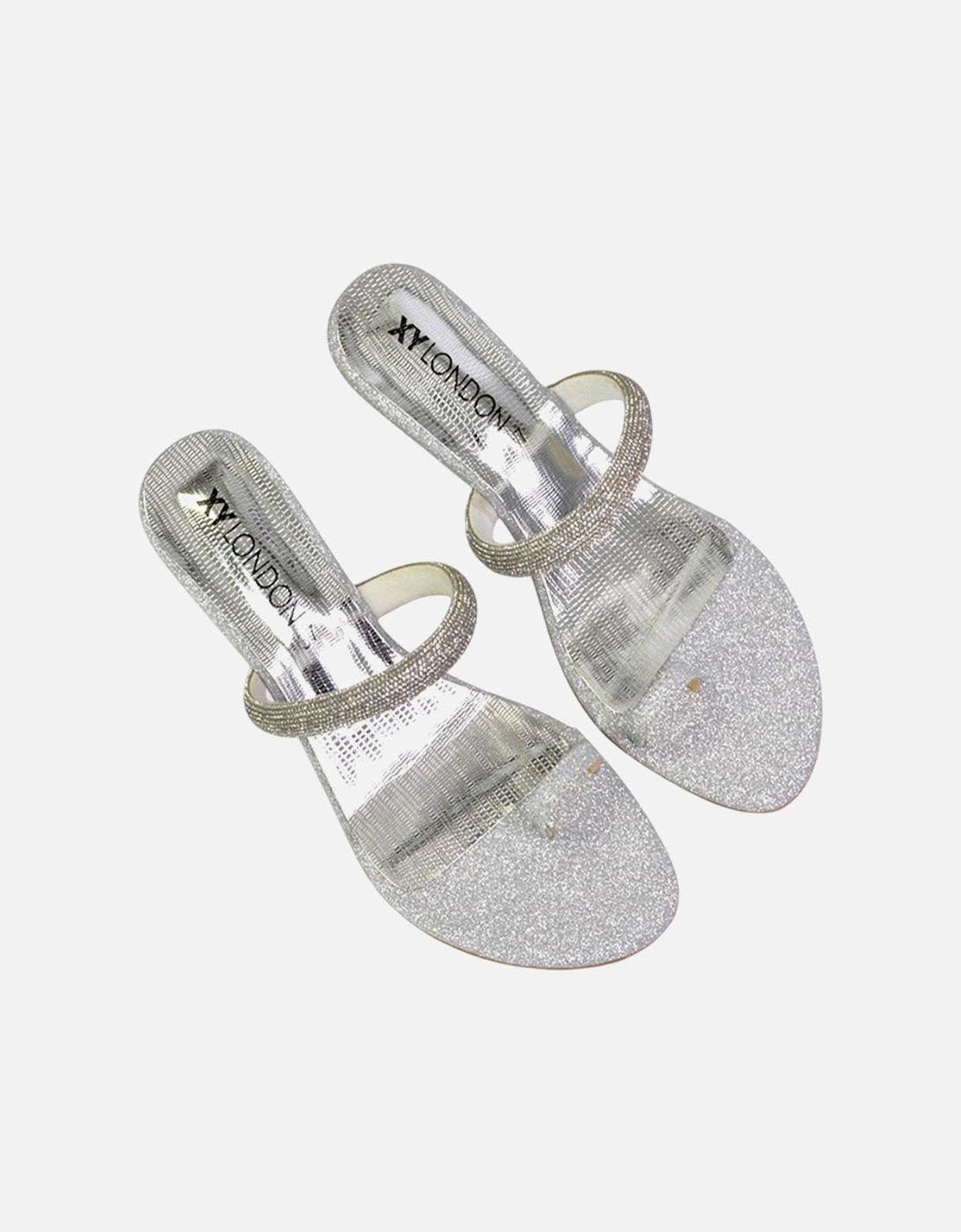 Womens/Ladies Lucille Diamante Strappy Wedge Sandals