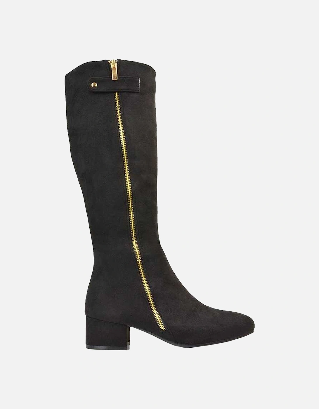 Womens/Ladies Darcy Low Block Heel Knee-High Boots