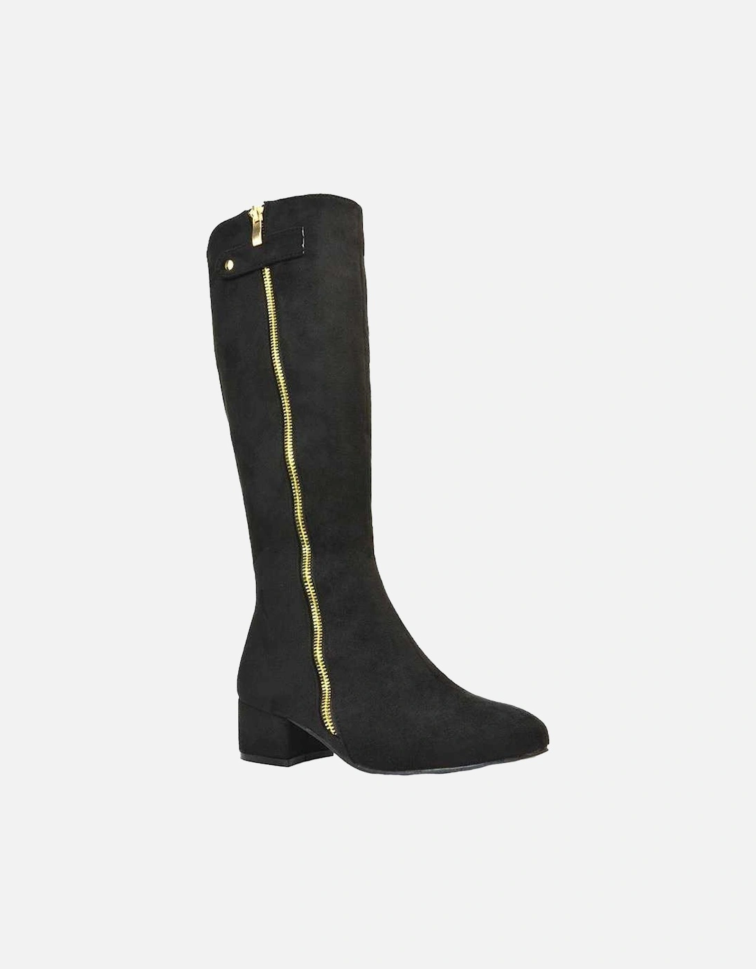 Womens/Ladies Darcy Low Block Heel Knee-High Boots, 5 of 4