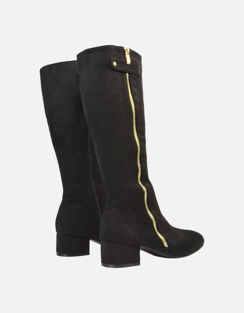 Womens/Ladies Darcy Low Block Heel Knee-High Boots