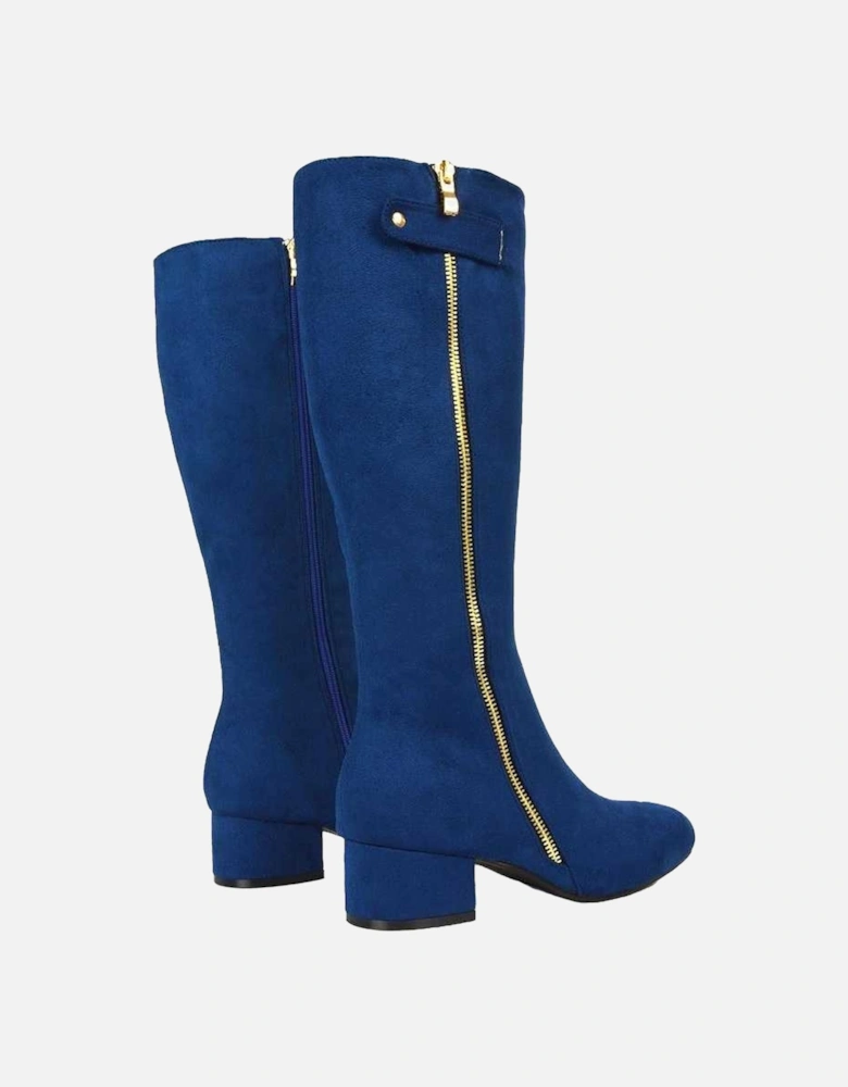 Womens/Ladies Darcy Low Block Heel Knee-High Boots