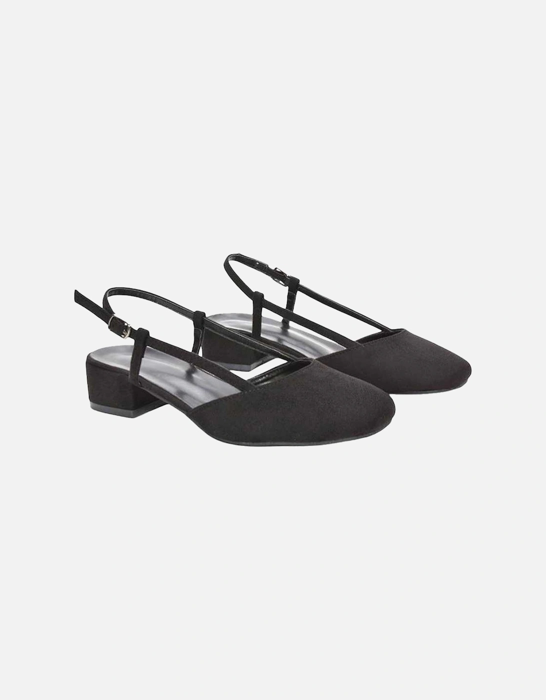 Womens/Ladies Kira Low Heel Court Shoes