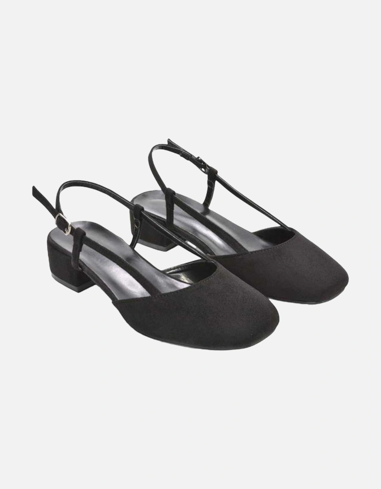 Womens/Ladies Kira Low Heel Court Shoes