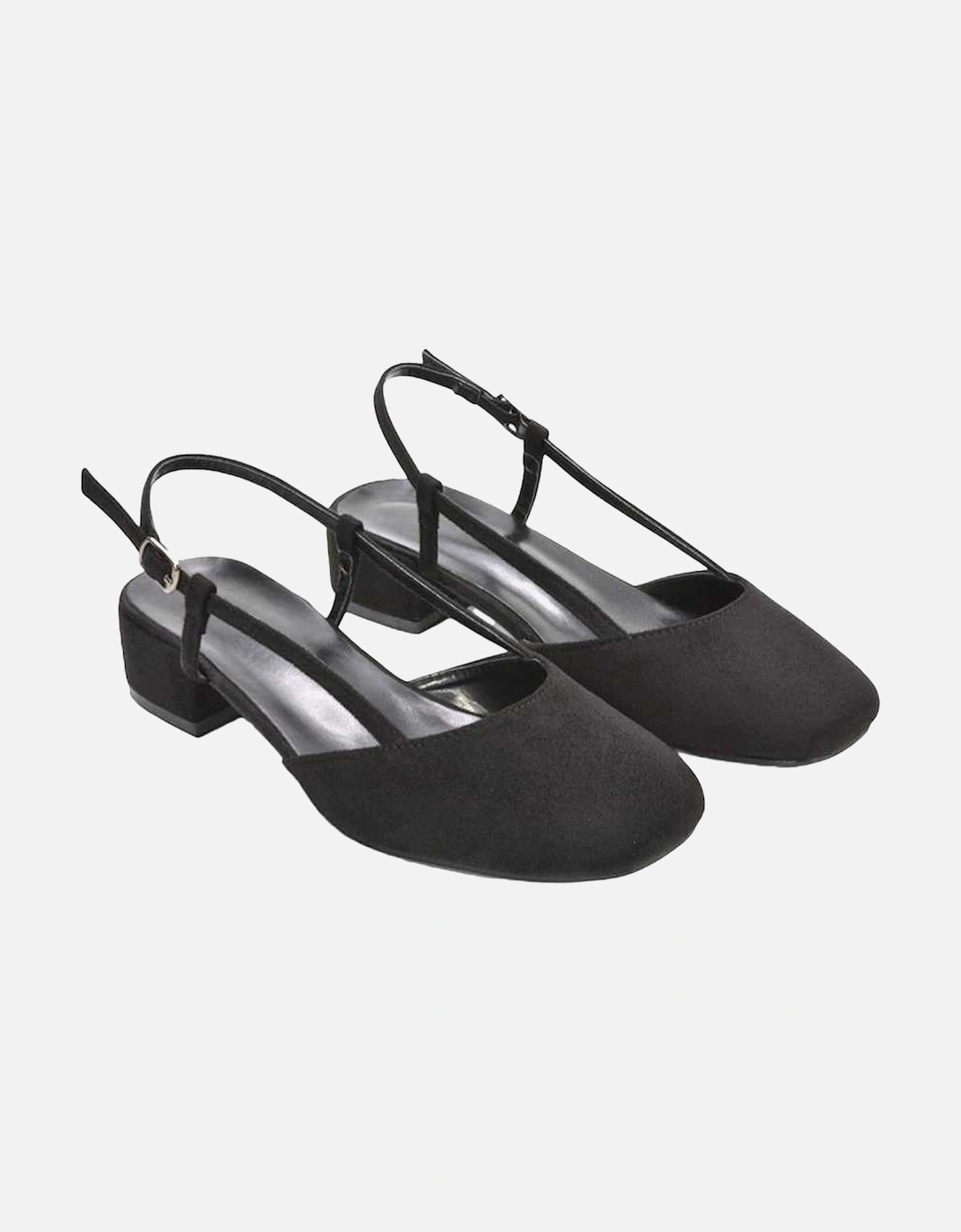 Womens/Ladies Kira Low Heel Court Shoes