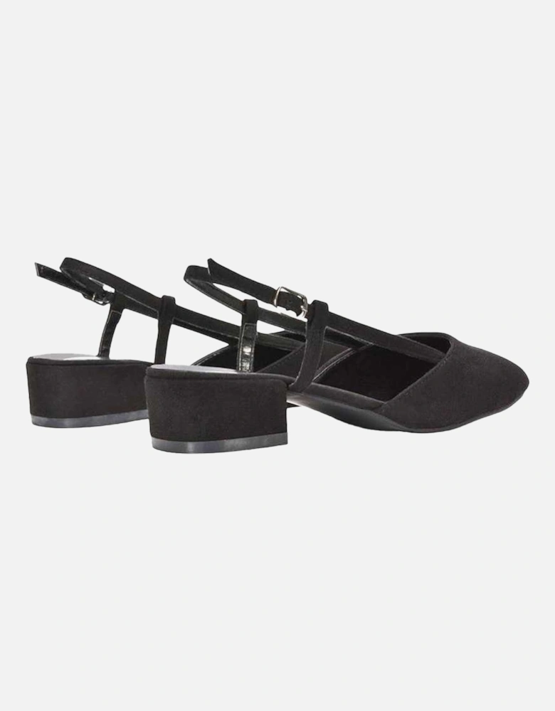 Womens/Ladies Kira Low Heel Court Shoes