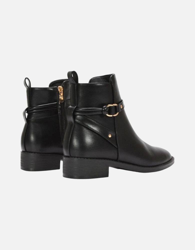 Womens/Ladies Mollie Low Block Heel Ankle Boots